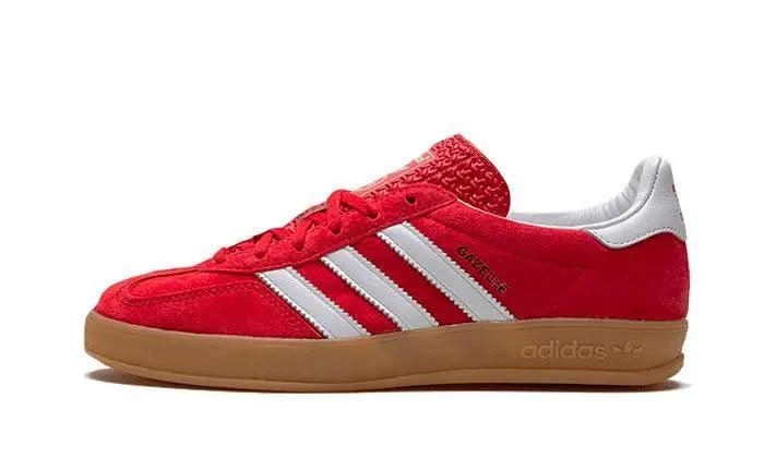 ADIDAS Gazelle Indoor Scarlet Cloud White 3 ADIDAS Gazelle Indoor Scarlet Cloud White
