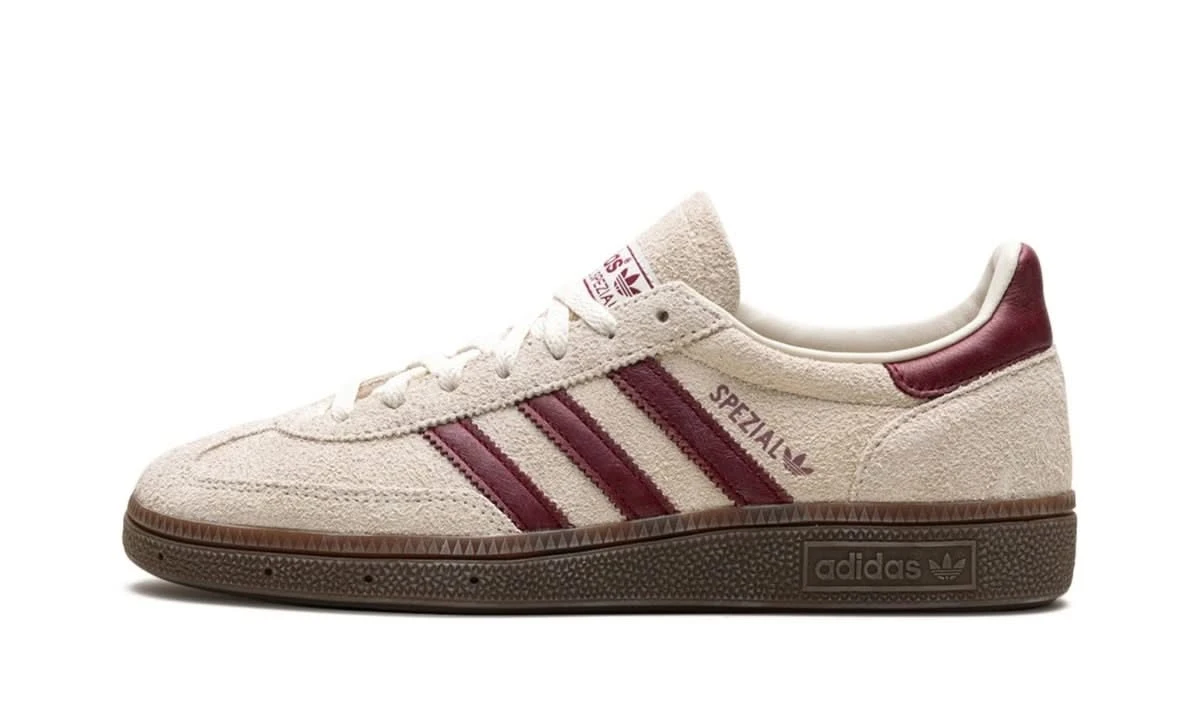 ADIDAS Handball Spezial Off White Collegiate Burgundy 3 ADIDAS Handball Spezial Off White Collegiate Burgundy