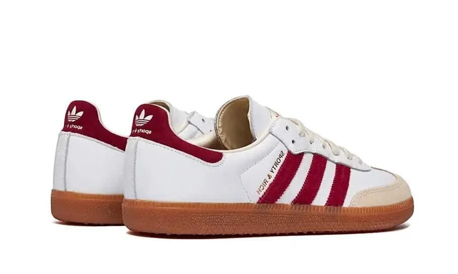 ADIDAS Samba OG Sporty & Rich White Core Burgundy 5 ADIDAS Samba OG Sporty & Rich White Core Burgundy – Image 3