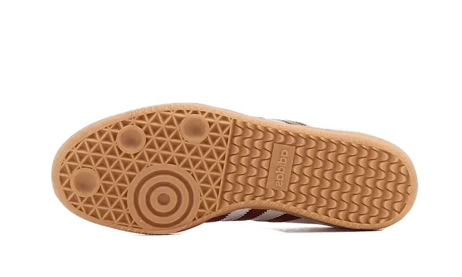 ADIDAS Samba OG White Burgundy Gum 6 ADIDAS Samba OG White Burgundy Gum – Image 4