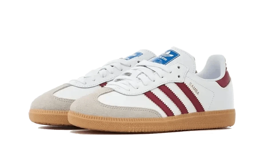 ADIDAS Samba OG White Burgundy Gum 4 ADIDAS Samba OG White Burgundy Gum – Image 2