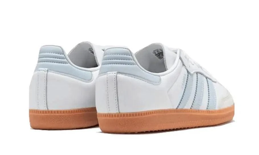 ADIDAS Samba OG White Halo Blue Gum 5 ADIDAS Samba OG White Halo Blue Gum – Image 3