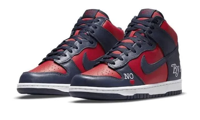 Nike SB Dunk High Supreme By Any Means Navy 4 Nike SB Dunk High Supreme By Any Means Navy – Image 2