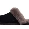 Ugg Scuffette II Slipper Black Grey 2 Ugg Scuffette II Slipper Black Grey -MNR BOUTIQUE scuffette ii slipper black grey 140377