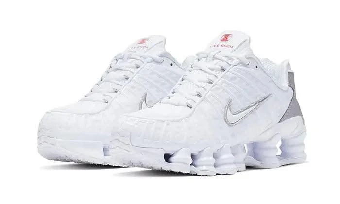 Nike Shox TL White Metallic Silver Max Orange 4 Nike Shox TL White Metallic Silver Max Orange – Image 2